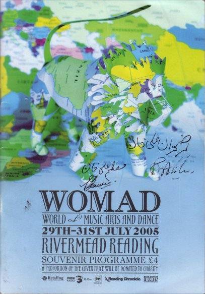 signed WOMAD program